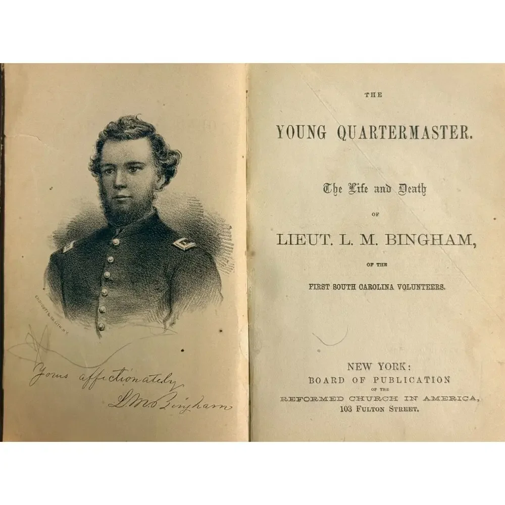 1863 Civil War The Young Quartermaster L.M. Bingham 1st SC‎ Volunteers Jenkins